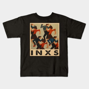 Inxs Evolution Visualizing The Band's Musical Transformation Kids T-Shirt